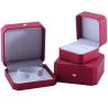 Buy cheap Newest Rectangle Hanhong Custom Red PU Leather Bracelet Packaging Box for Jewelry Storage from wholesalers