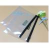 Buy cheap vinyl toiletry zipper bag pvc slider bag custom zipper transparent slider eco-friendly travel pvc cosmetic bag from wholesalers