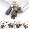 Buy cheap OEM Leather Teddy Bear Keychain , 65mm Cute Keychains For Women from wholesalers