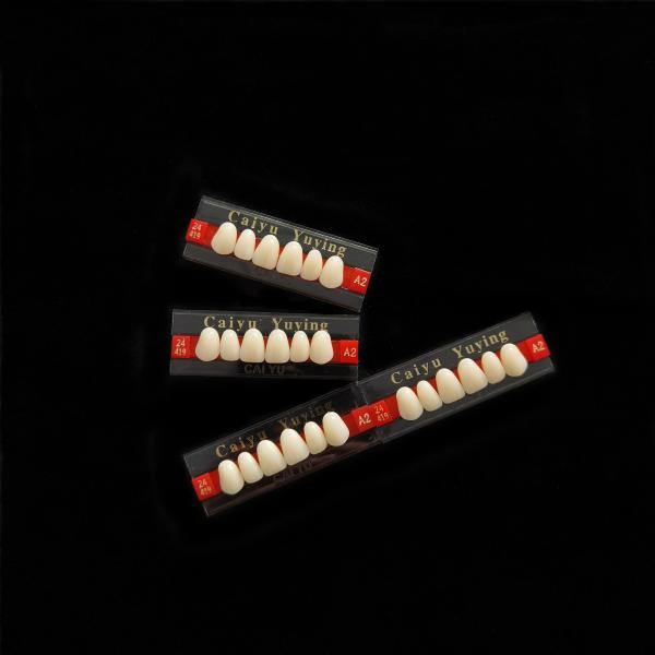 Buy cheap CE ISO Heraeus Dental Acrylic Resin Teeth Composite Dentadura Anteriors Upper (6x1)x16 High Strength Teeth Form 1 from wholesalers