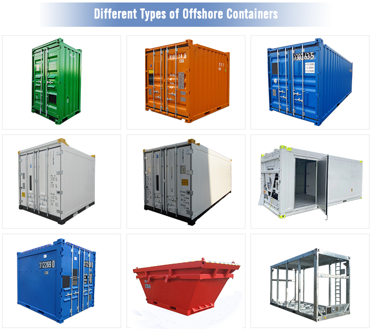 13ft DNV 2.7-1 Standard Steel Container Boat Offshore Drilling Waste Skip BV Certified Length 13ft Lifting Angle 45C