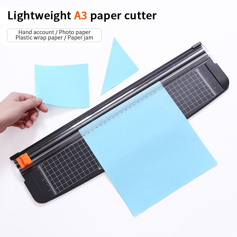 Compact Manual A3 Paper Trimmer with Safely Blade and Cutting Thickness of 1mm in Black