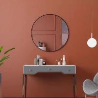 Buy cheap Hanging Gold LED Backlit Living Room Wall Mirror Customize Decoration product