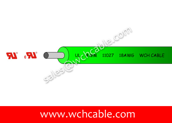 300V mPPE Wire UL11027 18AWG Solid 1/1.024 OD1.5mm Black