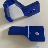 Buy cheap Motorcycle Accessories Mirror Holder Bracket Die Cast CNC Machined Parts Aluminium Blue Anodized product