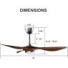 Buy cheap Luxury Modern Luminous 72w Ceiling Fan Led Light Body Lamp Metal Motor Switch from wholesalers