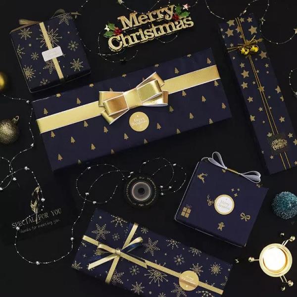 Buy cheap Classic Black White Custom Roll Wrapping Paper Christmas Gift Wrapping Paper Rolls from wholesalers