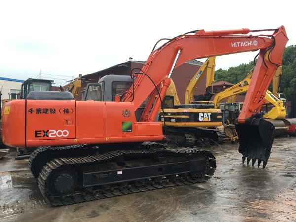 Buy cheap sell 20 ton Japan excavator Hitachi EX200-5 with breaker line and good working condition from wholesalers