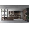 Buy cheap Classic Solid Wood Kitchen Storage Cabinets 9mm MFC Back Panel Quartz Stone from wholesalers