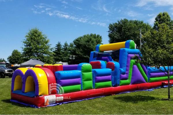 Inflatable Obstacle Course Rental Blow Up Bounce House Wipeout Races For Adults