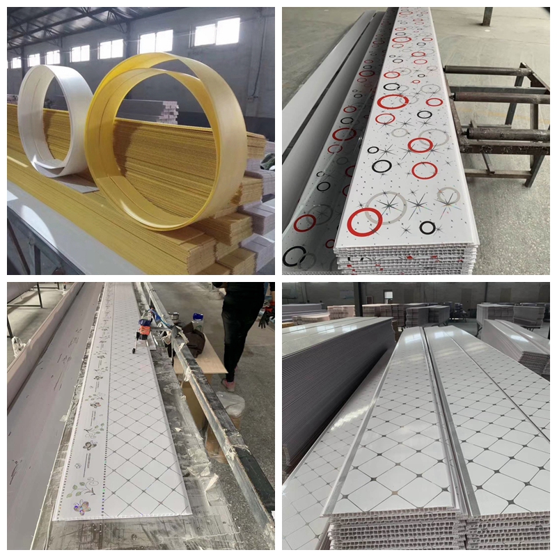 250mm Width PVC Ceiling Board Heat Insulation High Glossy Ceiling Titles