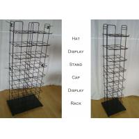 Buy cheap Metal Wire Baseball Cap Display Rack / Multiple Shelves Floor Standing Hat Rack product