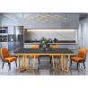 Buy cheap Stylish Luxury Marble Dining Table , Marble Top Table With Metal Legs from wholesalers