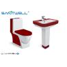 Buy cheap Commercial Colored Single Piece Toilet Common Glaze SWC111 720*365*785 MM Ceramic basin from wholesalers