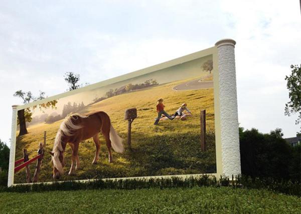 Buy cheap Double Pillar Outdoor LED Advertising Screen Hd Full Color 1920 Hertz from wholesalers