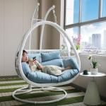 Outdoor Garden Balcony Patio Hanging Chair With Rattan Furniture Customized