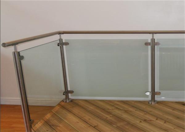Buy cheap Tempered Stainless Steel And Glass Railings System , Glass Balustrade Systems For Decking from wholesalers