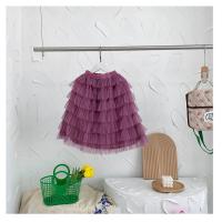 Buy cheap Middle Long Princess Purple Cake Short Skirt For 1 To 7 Year Old Children'S product