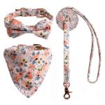 luxurious Collars Triangular Scarves Leashes Dog Sets