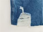 Fashionable Ladies Denim Skirt , Light Wash Denim Suspender Skirt For Women