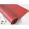 Buy cheap Silicone Coated High Silica Cloth 700g 0.8mm Red Silicone Fibre Glass Fabric from wholesalers