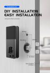 Full Automatic Office Tuya Deadbolt Lock Fingerprint Password IC Card Key Unlock