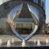 Buy cheap Stainless Steel Angel Wings Sculpture Abstract Polished Metal Garden Modern Art Statues Large Outdoor from wholesalers
