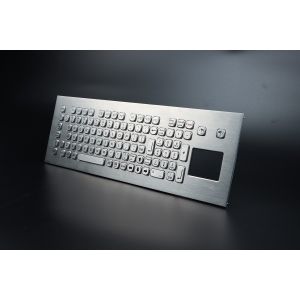 Buy cheap Metal Stainless Steel Industrial Keyboard With Touchpad For Kiosk from wholesalers