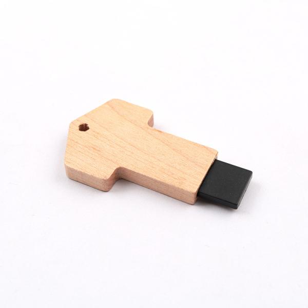 Buy cheap Maple Wooden USB Flash Drive Key Shaped Fast Reading 64GB 128GB 256GB from wholesalers