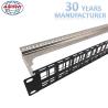 Buy cheap Shielded Stp Rack Mount Patch Panel 48 Port 19 Inch With Cable Management from wholesalers