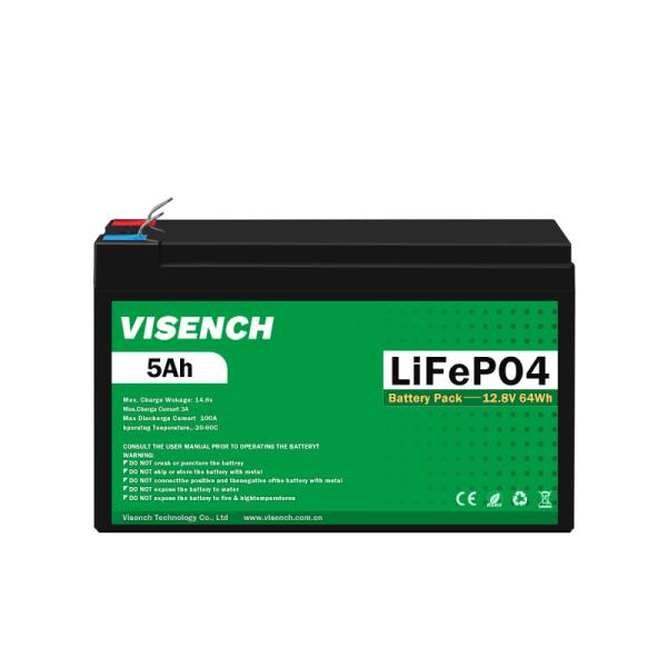 Buy cheap Visench Direct factory high quality 12v 5ah lithium battery 12v 200ahDeep 6000 Cycles Solar Lifepo4 Rechargeable from wholesalers