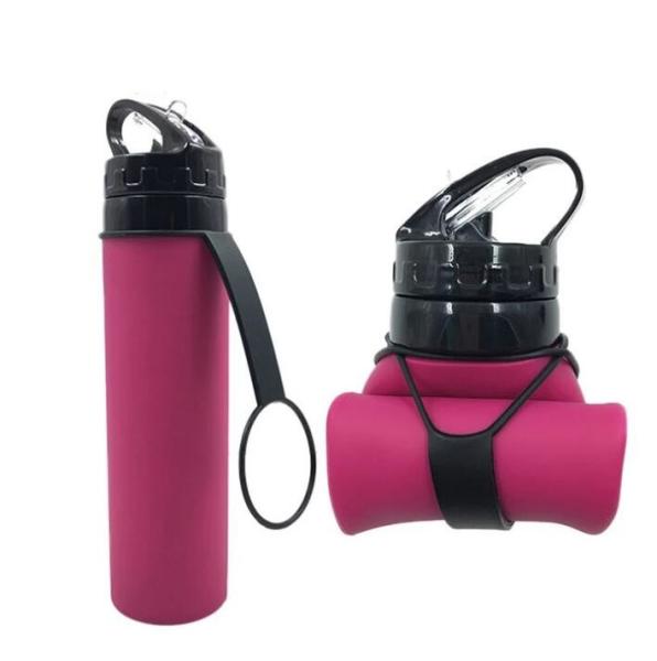 Buy cheap Food Grade Collapsible Travel Water Bottle Leak Proof 20 Ounces Without BPA from wholesalers