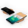 Buy cheap New 10W bamboo metal wireless charger IphoneXR Samsung universal ultra-thin fast wireless charging from wholesalers