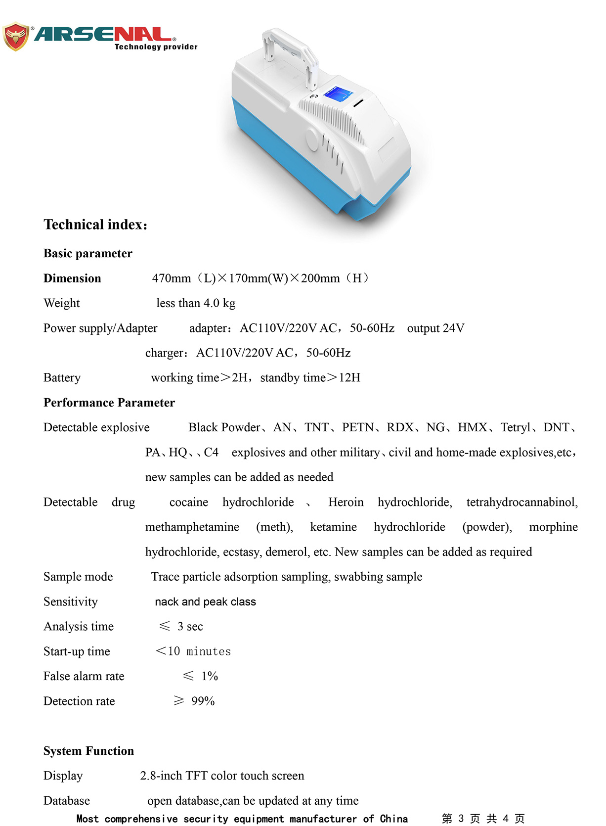 Explosive Drug Detector