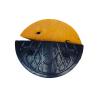 Buy cheap Raceway Round Rubber Yellow Black Driveway Speed Bumps from wholesalers