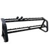 Buy cheap Commercial Double Layer Dumbbell Rack Steel Rubber Plate Fitness Equipment from wholesalers