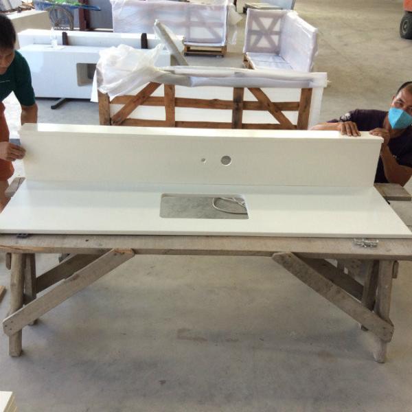 Buy cheap Home Quartz Stone Countertop , Granite Kitchen Countertop Vanity Top Resistant Cracks from wholesalers