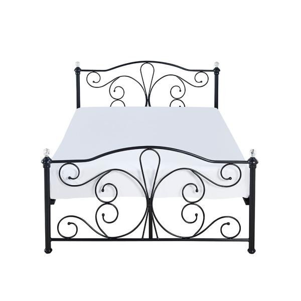 Buy cheap Full King Size Black Metal Platform Bed Electrostatic Powder Coating from wholesalers
