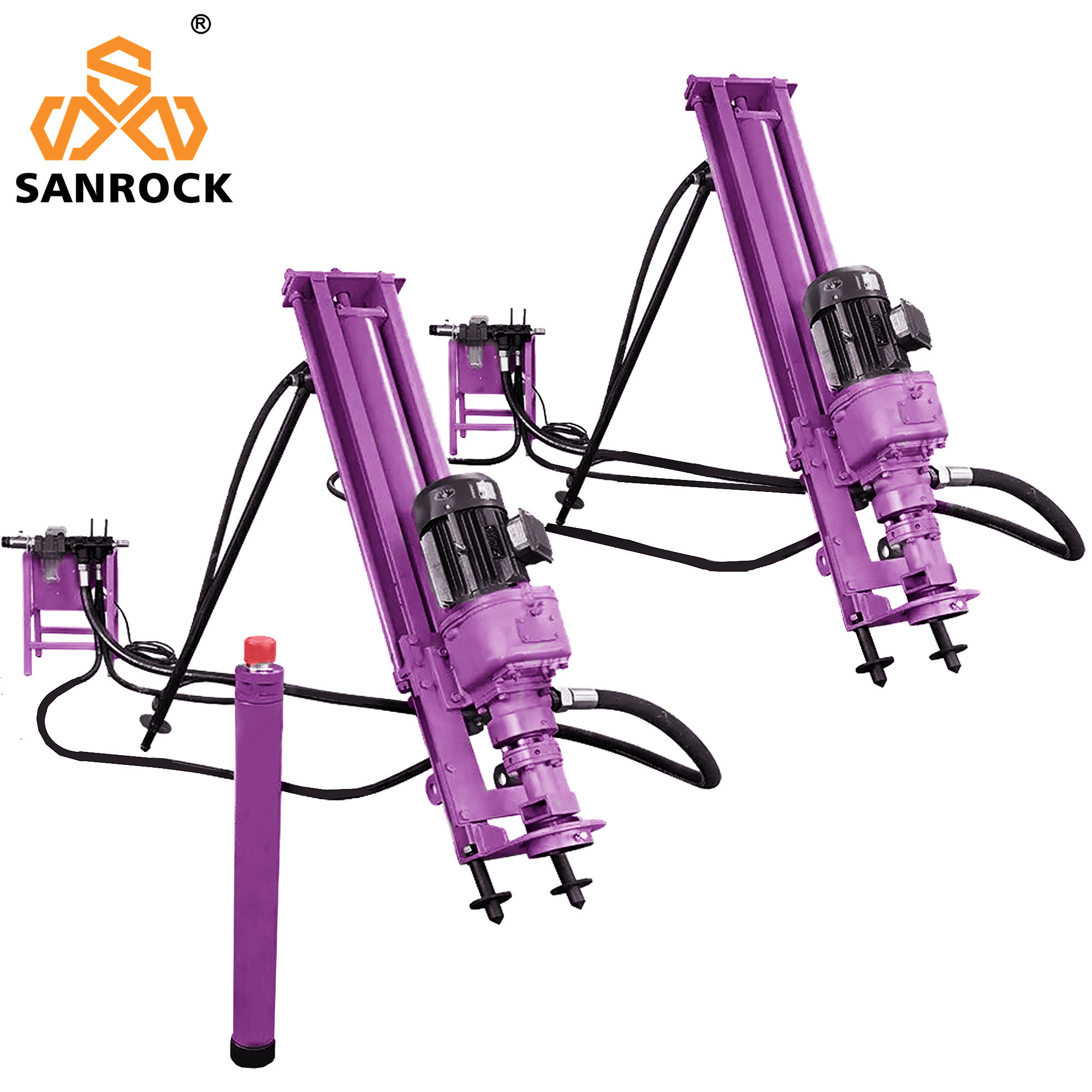 Deep Rock Drilling Rig Borehole Drilling Equipment Portable Pneumatic DTH Drilling Rig