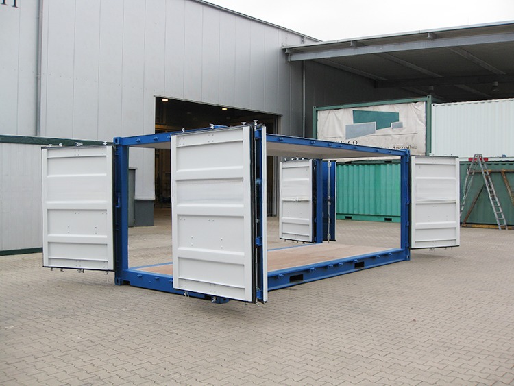 Fully Side Opening 20ft Dry Container for Customized Cargo Transportation