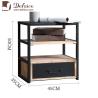 Buy cheap H50cm Industrial Metal End Table Defaico Industrial Side Table With Drawer from wholesalers
