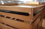 Supermarket Fruit And Vegetable Wooden Retail Display Shelves / Wooden Display
