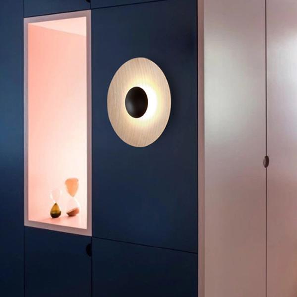 Buy cheap Modern Wood Grain Art Wall Lamp Nordic Round Combination Ginger LED Wall Sconce(WH-OR-205) from wholesalers
