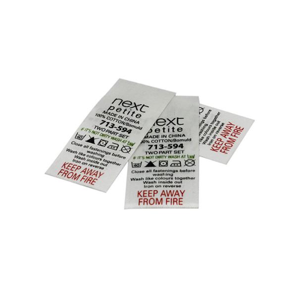 Buy cheap Silk Screen Printing Labels For Clothes Smooth Sleepwear Care from wholesalers