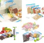 Vacuum Stand Up Plastic Bags , Food Storage Bags 2 Pack Vacuum Sealer Rolls