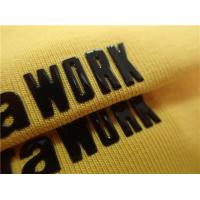 Buy cheap Fashion Heat Transfer Labels For Sportswear Shiny Black Silicone Logo product