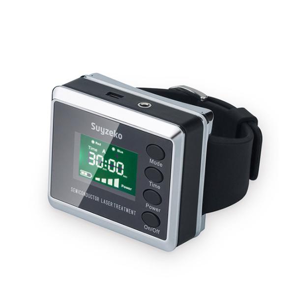 Buy cheap Diabetes Cure Laser Pain Relief Device , Laser Therapy Watch Red And Blue Color from wholesalers