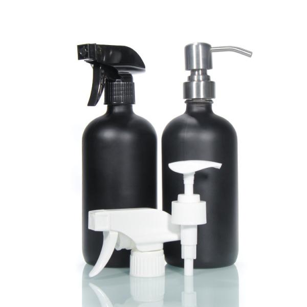 Buy cheap Brown Amber Glass Lotion Bottles 16oz 200ml 480ml OEM from wholesalers