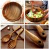 Buy cheap Handmade Acacia Carved Wooden Salad Bowl Toxin Free 9.5''x3.1'' from wholesalers