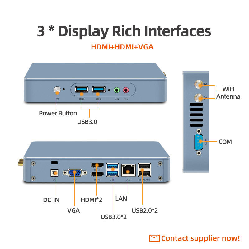 AMD Processor Series Pocket Computer 11th Gen Computadora 2*Hd-Mi 4K Htpc Win11 Mini PC For Business And Entertainment